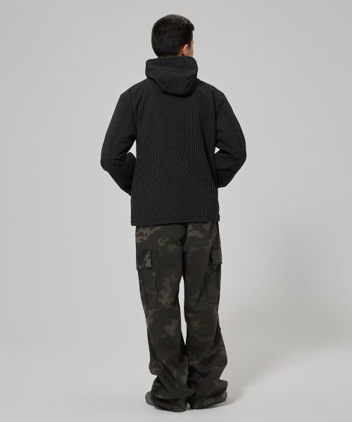 Lookbook Dickies Grid Check Light Windbreaker Black DIKU251LRJK004BK0