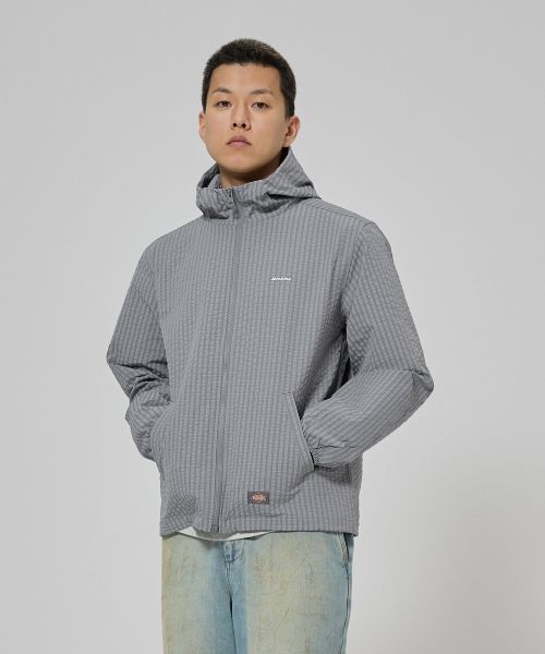 Dickies Grid Check Light Windbreaker Gray DIKU251LRJK004GR0