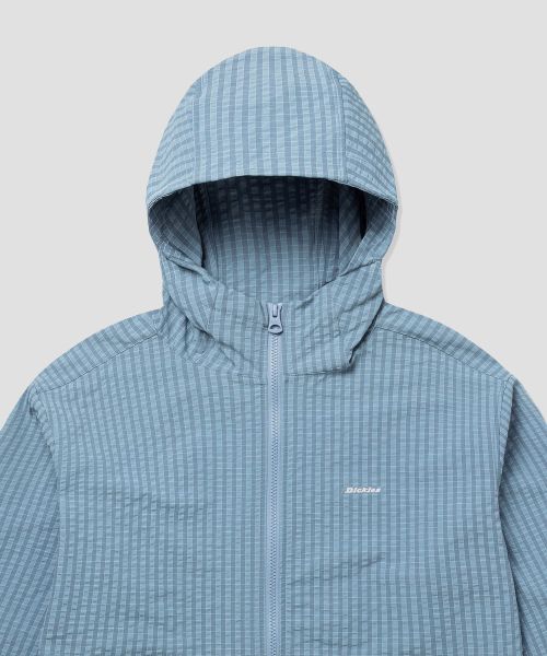 Lookbook Dickies Grid Check Light Windbreaker Sky Blue DIKU251LRJK004SB