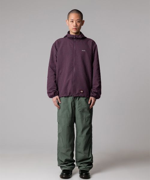 Order Dickies Grid Check Lightweight Windbreaker Purple DIKU251LRJK004PP0