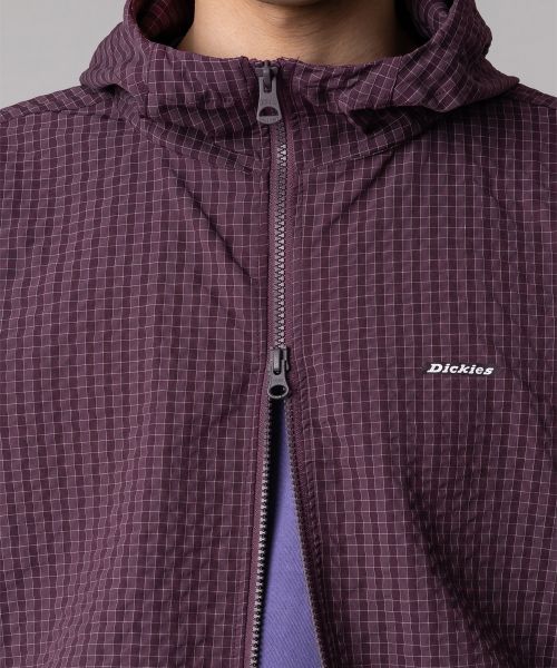 Purchase Dickies Grid Check Lightweight Windbreaker Purple DIKU251LRJK004PP0