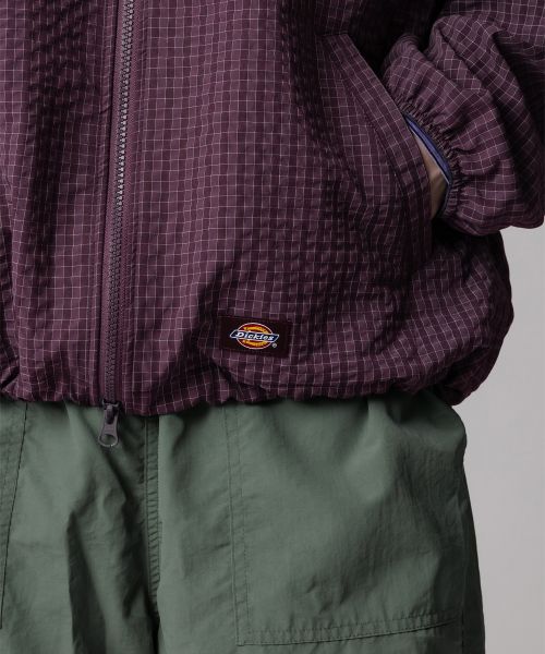 Details for Dickies Grid Check Lightweight Windbreaker Purple DIKU251LRJK004PP0