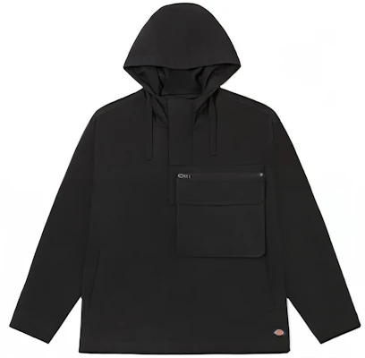Dickies Half-Zip Hooded Jacket with Large Pockets Unisex - Black DK010935CC2 Buy Dickies Half-Zip Hooded Jacket with Large Pockets Unisex - Black DK010935CC2