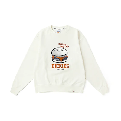 Dickies Hamburger Graphic Fleece Sweatshirt DK0A87EY Unisex Casual Pullover DK0A87EYC48
