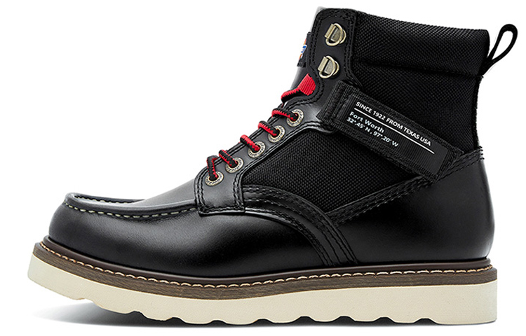 Dickies High-Top All-Match Leather Boots 'Black' 194M50LXS77