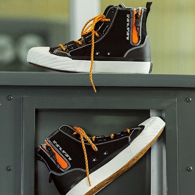 Dickies High-Top Canvas 'Black' 191M50LXS03 Details for Dickies High-Top Canvas 'Black' 191M50LXS03