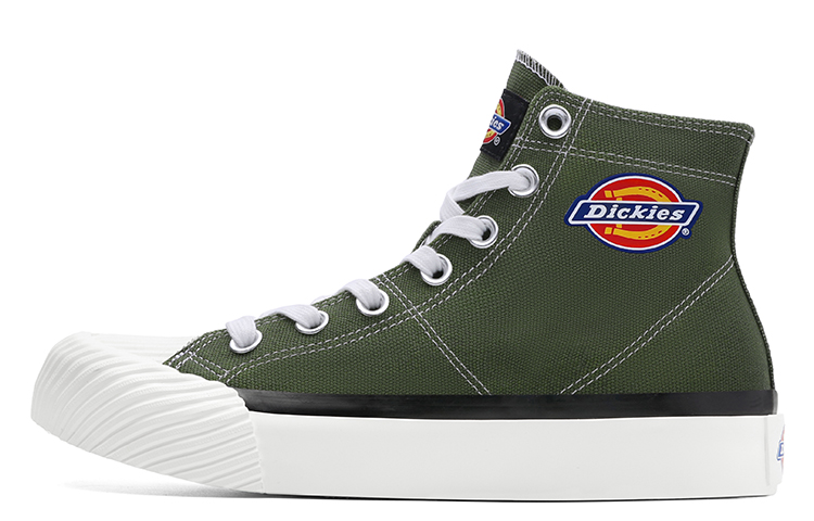 Dickies High-Top Canvas Shoes Army Green - Breathable & Comfortable Casual Sneakers 203N50LXS25 Army Green