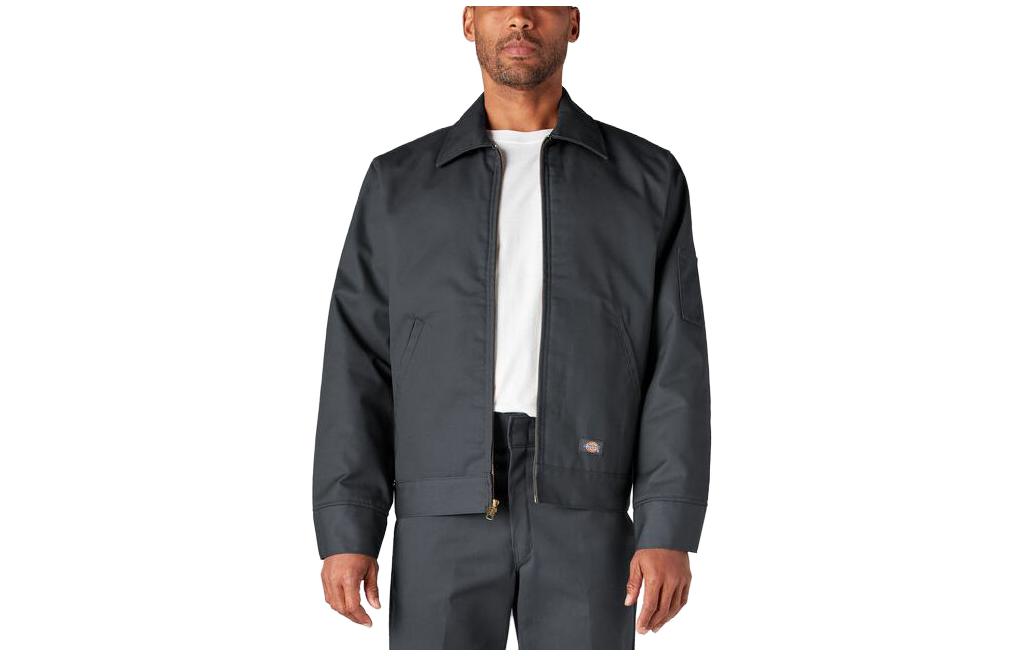 Dickies Insulated Eisenhower Charcoal Jacket Gray Casual Long Sleeve TJ15-CH