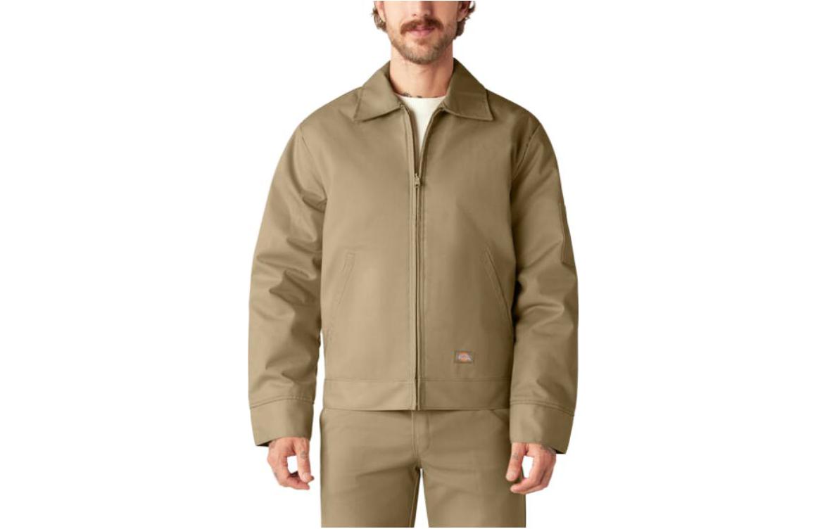 Dickies Insulated Eisenhower Zip-Up Khaki Jacket for Men TJ15-KH