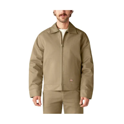 Dickies Insulated Eisenhower Zip-Up Khaki Jacket for Men TJ15-KH