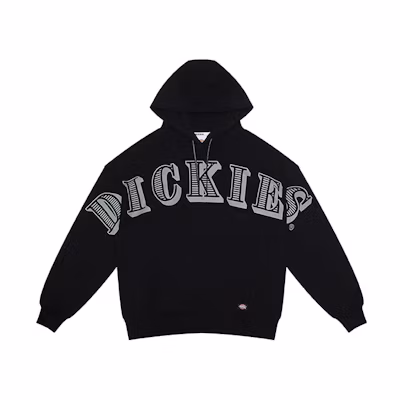 Dickies Large Logo Fleece Hoodie Unisex Black DK010126BLK