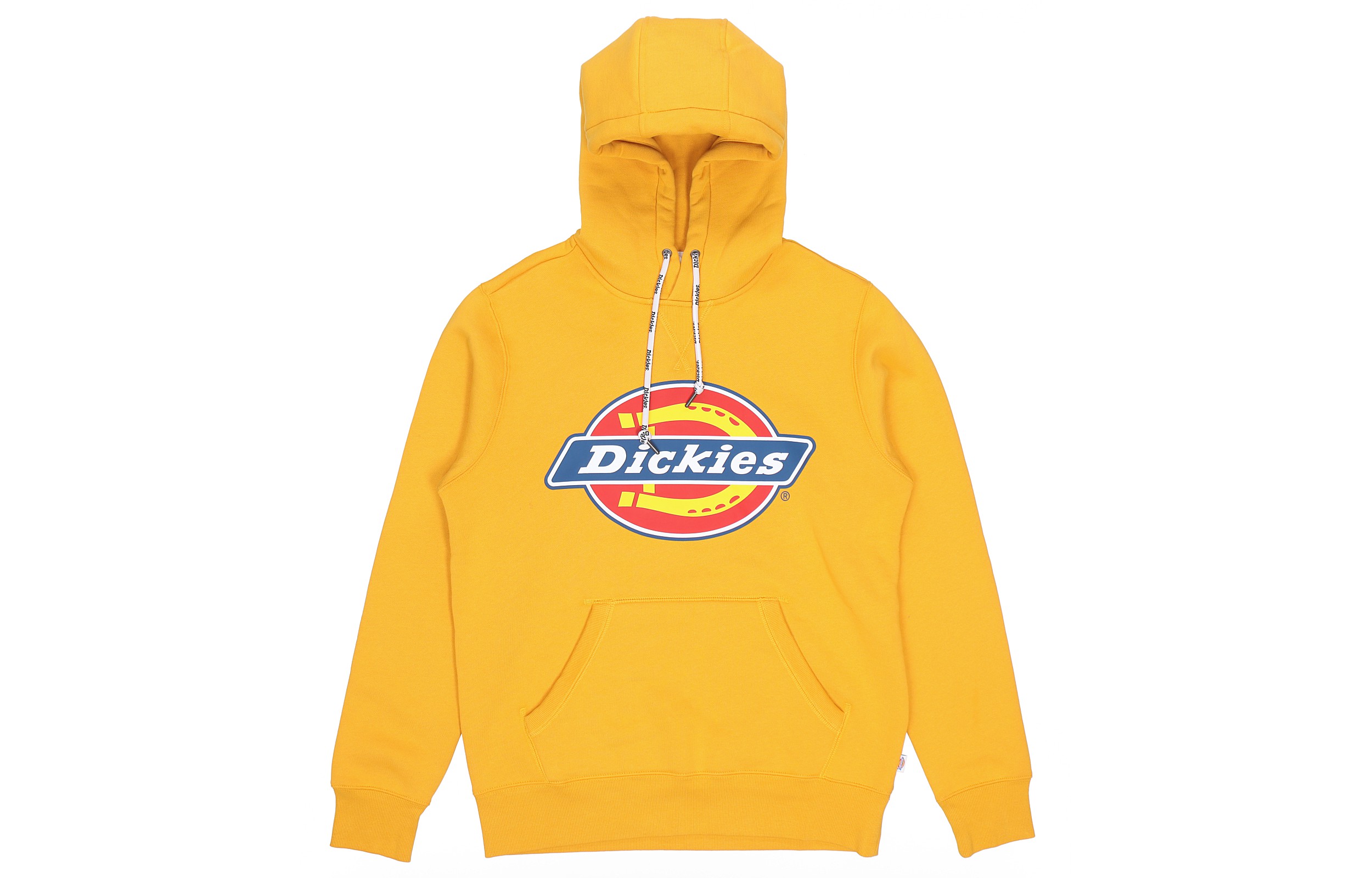 Dickies Large Logo Hoodie with Letter Print and Fleece Lining in Khaki DK006864B33