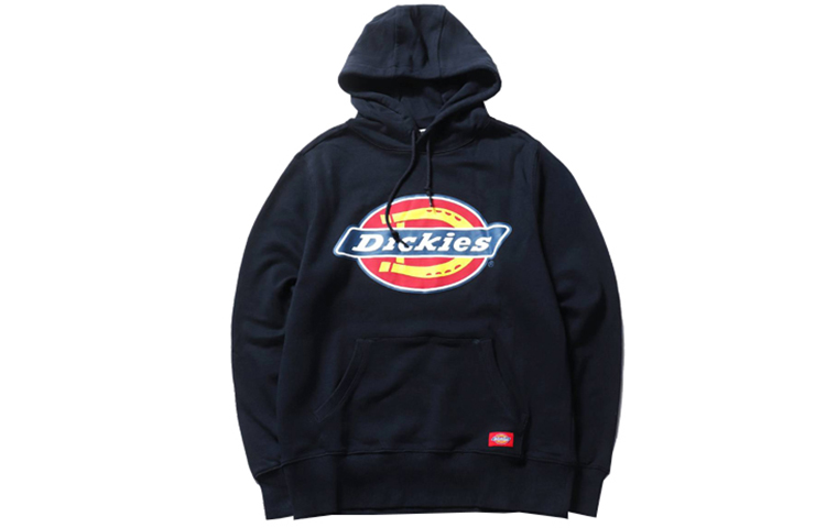 Dickies Large Logo Print Pullover Sweatshirt Unisex Navy Blue DK007060CT9