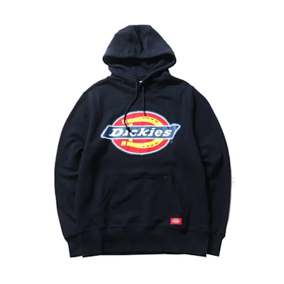 Dickies Large Logo Print Pullover Sweatshirt Unisex Navy Blue DK007060CT9
