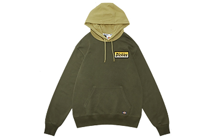 Dickies Letter Embroidered Patch Hoodie Unisex Army Green DK009492MGR