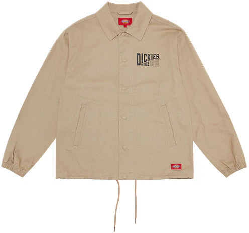 dickies-letter-print-casual-coach-jacket-unisex-sand-color-dk-009583-ch-1