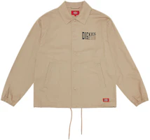 Dickies Letter Print Casual Coach Jacket Unisex Sand Color DK009583CH1 Dickies Letter Print Casual Coach Jacket Unisex Sand Color DK009583CH1