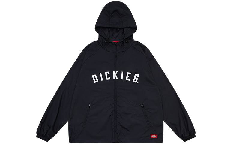 Dickies Letter Print Casual Hoodie Jacket Unisex Black DK009725BLK
