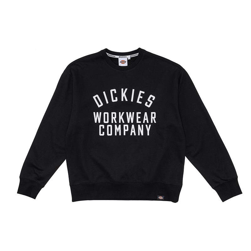 Dickies Letter Print Casual Sweatshirt Black Unisex DK0A87C5BLK