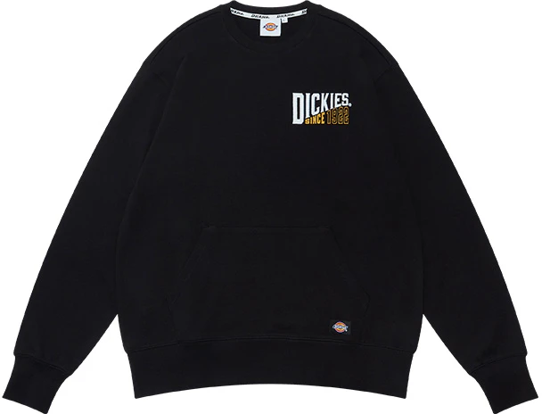 dickies-letter-print-crewneck-casual-sweatshirt-black-dk-009449-blk