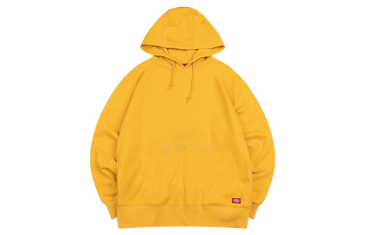 Dickies Letter Print Fleece Pullover Sweatshirt Unisex Tan Couple Style DK008181B33