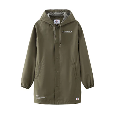 Dickies Letter Print Hooded Jacket Army Green () DK008023MGR1