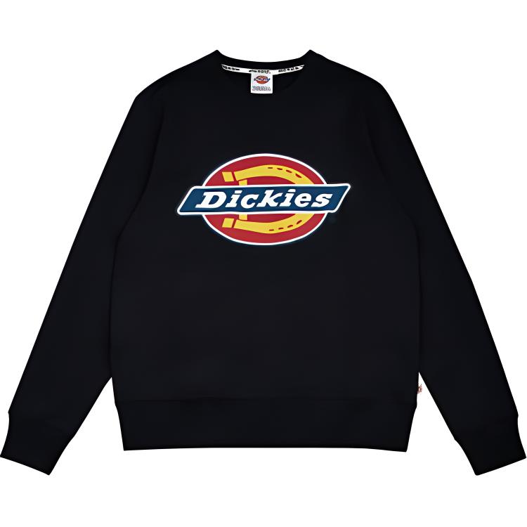 Dickies Letter Print Long Sleeve Sweatshirt Unisex Deep Navy Blue DK006861CG7