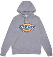 Dickies Letter Print Pullover Hoodie with Drawstring in Gray DK008715-CQ8 Dickies Letter Print Pullover Hoodie with Drawstring in Gray DK008715-CQ8