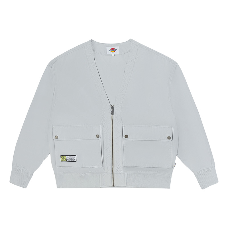 Dickies Light Gray Casual Jacket - Simple and Versatile DK010926C98