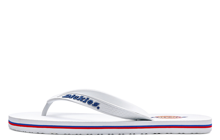 Dickies Lightweight Breathable Simple Flip-Flop Sandals White 212N50LXS49 White Color