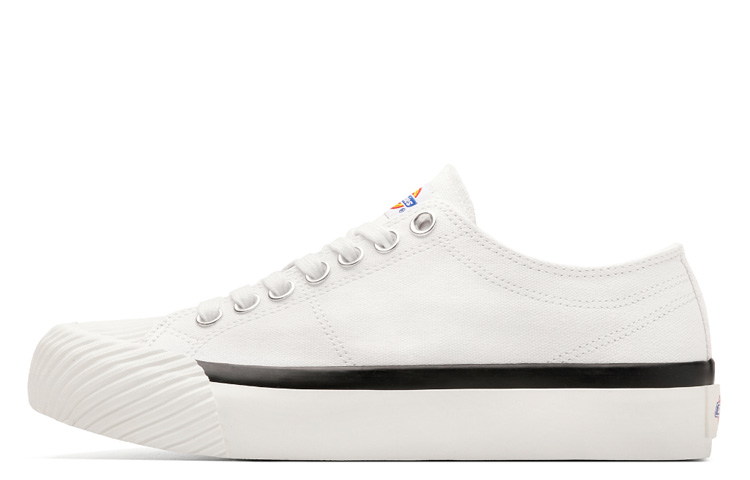 Dickies Lightweight Low-Top Canvas Shoes White 201N50LXS24 White Color