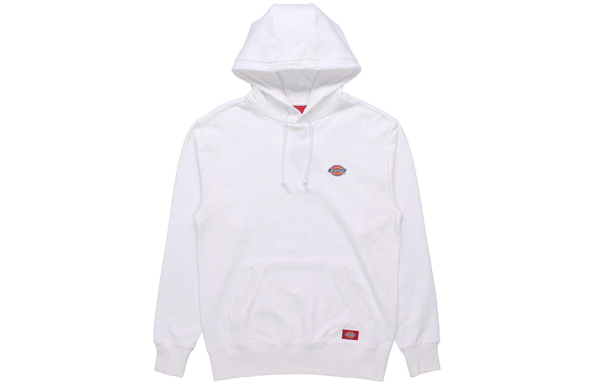 Dickies Logo Badge Hoodie Unisex White DK008874C4D