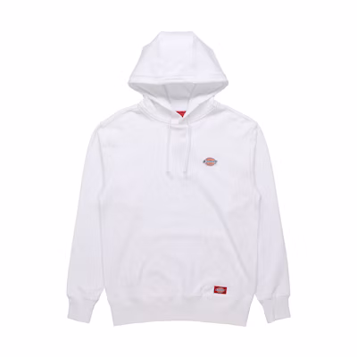 Dickies Logo Badge Hoodie Unisex White DK008874C4D