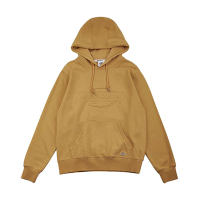 Dickies Logo Cotton Hoodie Long Sleeve Khaki DK008086B33