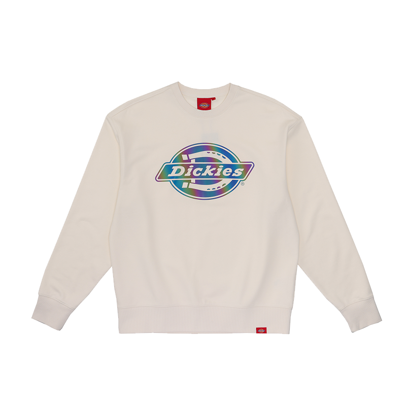 Dickies Logo Crewneck Sweatshirt - Off-White, Versatile Fit DK012596C10
