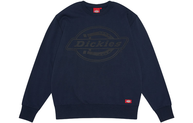 Dickies Logo Crewneck Sweatshirt Unisex in Deep Navy Blue DK007326CG7