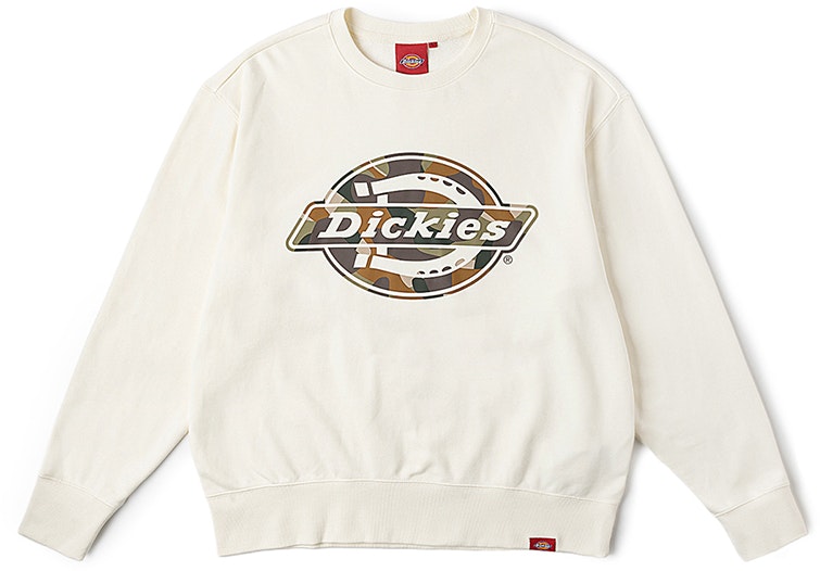dickies-logo-crewneck-sweatshirt-white-heron-unisex-casual-and-comfortable-dk-0-a87-zr-c48