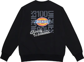 Dickies Logo Embroidered Crewneck Sweatshirt Unisex Black DK010129BLK Dickies Logo Embroidered Crewneck Sweatshirt Unisex Black DK010129BLK