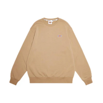 Dickies Logo Embroidered Crewneck Sweatshirt Unisex - Sand DK009428-CH1