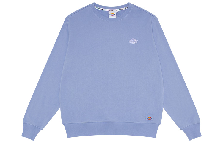 Dickies Logo Embroidered Crewneck Sweatshirt Unisex Grey Purple DK008716C49