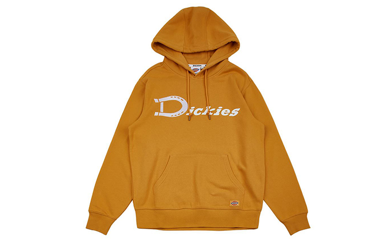 Dickies Logo Embroidered Hoodie Long Sleeve Tan - DK008047B33