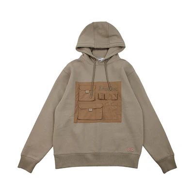 Dickies Logo Embroidered Hoodie Sand Color Long Sleeve - Casual Wear DK008048CH1