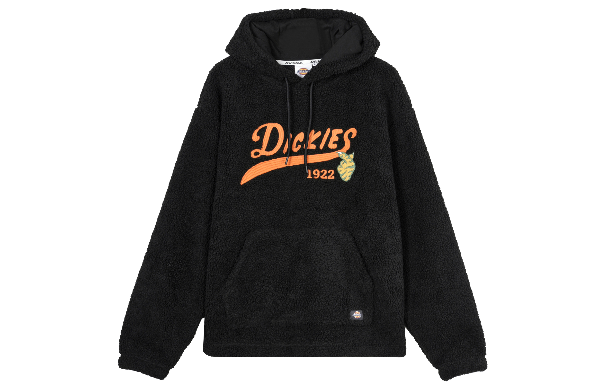 Dickies Logo Embroidered Hoodie Unisex Black Long Sleeve DK011263CC2