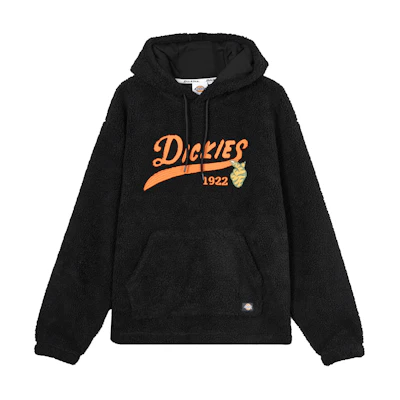 Dickies Logo Embroidered Hoodie Unisex Black Long Sleeve DK011263CC2
