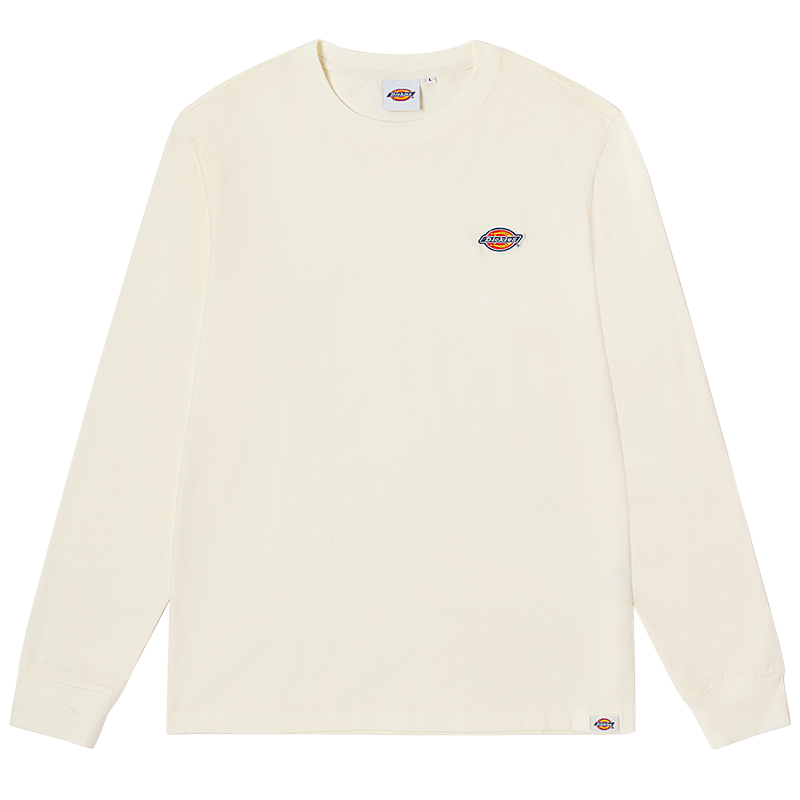Dickies Logo Embroidered Pullover Crewneck Sweatshirt Off-White DK010983C48