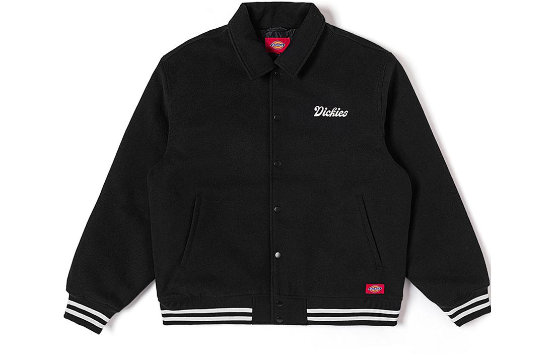 Dickies Logo Embroidered Striped Thick Loose Jacket Unisex DK012574