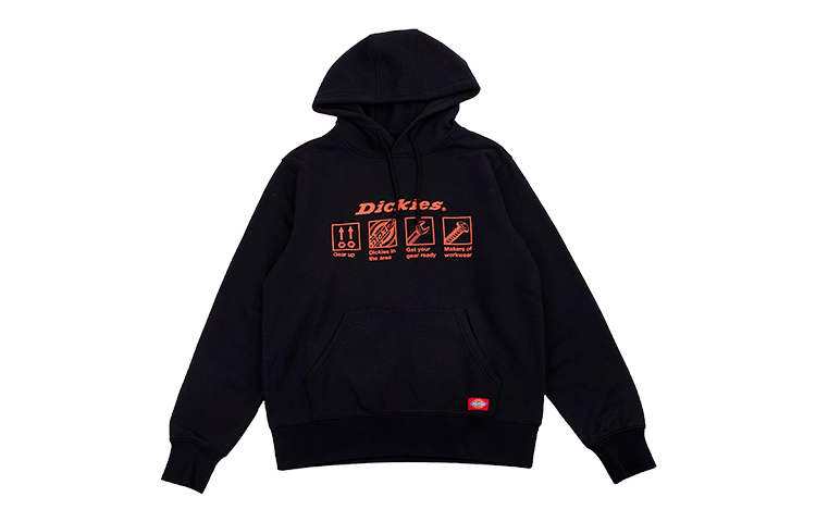 Dickies Logo Fleece Hoodie Black DK008154BLK
