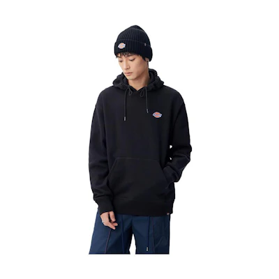 Dickies Logo Fleece Hoodie Unisex Black DK010956-CC2