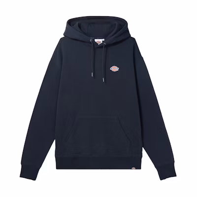 Dickies Logo Fleece Hoodie Unisex Deep Navy Blue DK010956-CG7