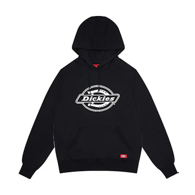 Dickies Logo Fleece Pullover Hoodie Long Sleeve Casual Wear DK007029BLK1